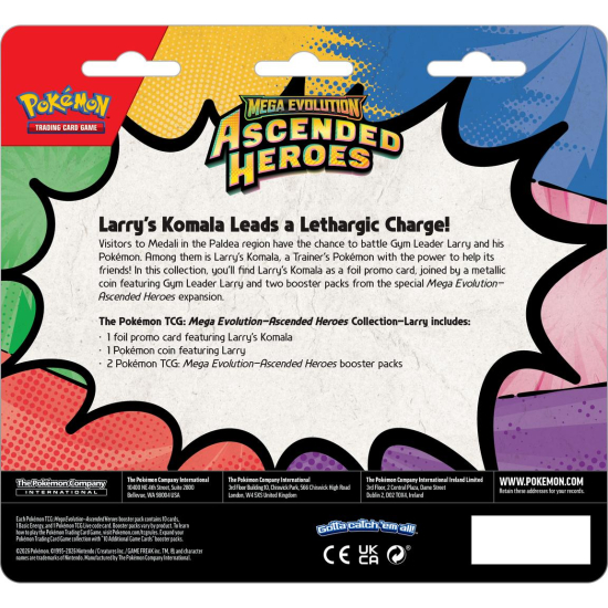 Pokémon TCG: Ascended Heroes - Trainer's 2-pack Blister - Larry's Komola